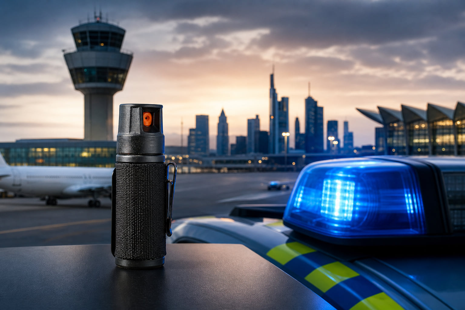 Pfefferpistole am Flughafen: Erneuter Angriff in Frankfurt!