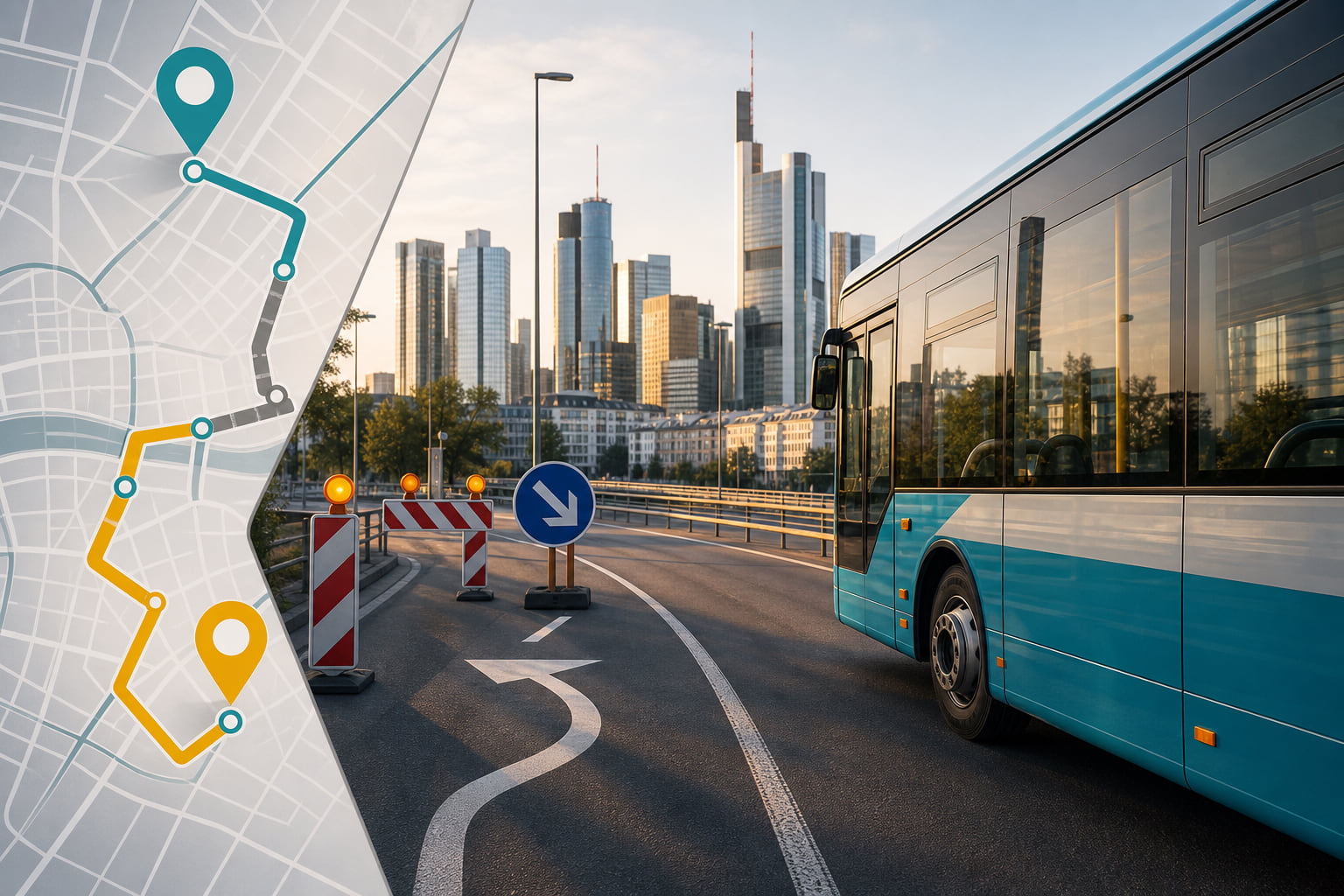 Achtung Pendler! Buslinie 52 fährt Umweg über Mainzer Landstraße