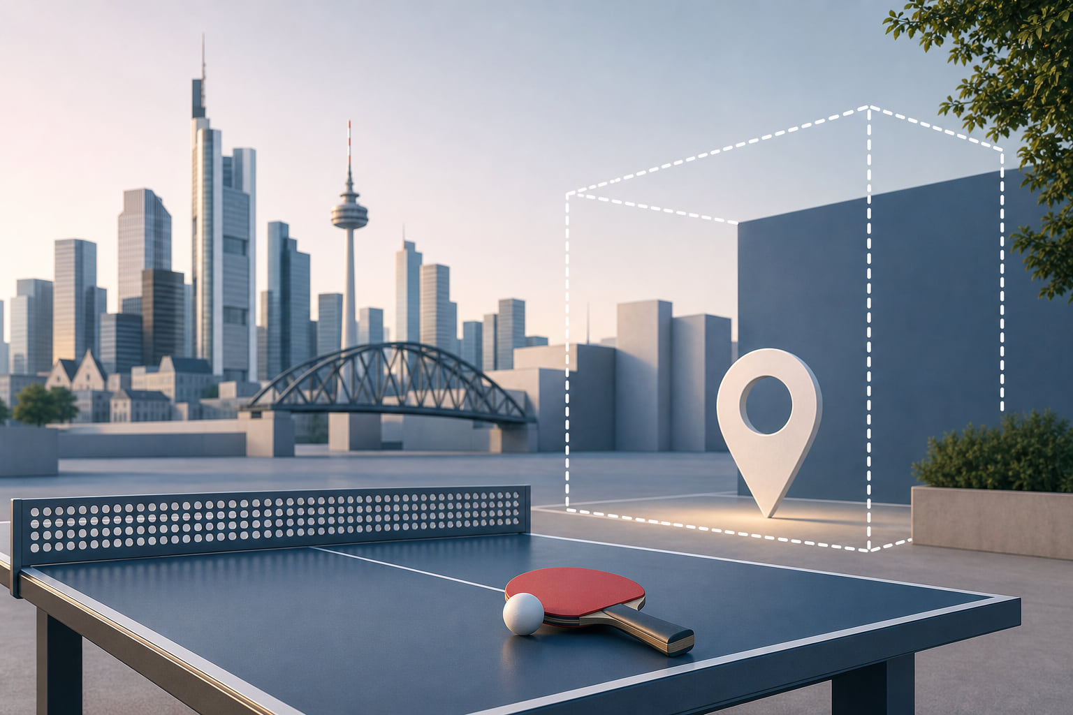 Ping Pong Park Frankfurt: Cooles WDC-Projekt sucht festen Platz in der Stadt