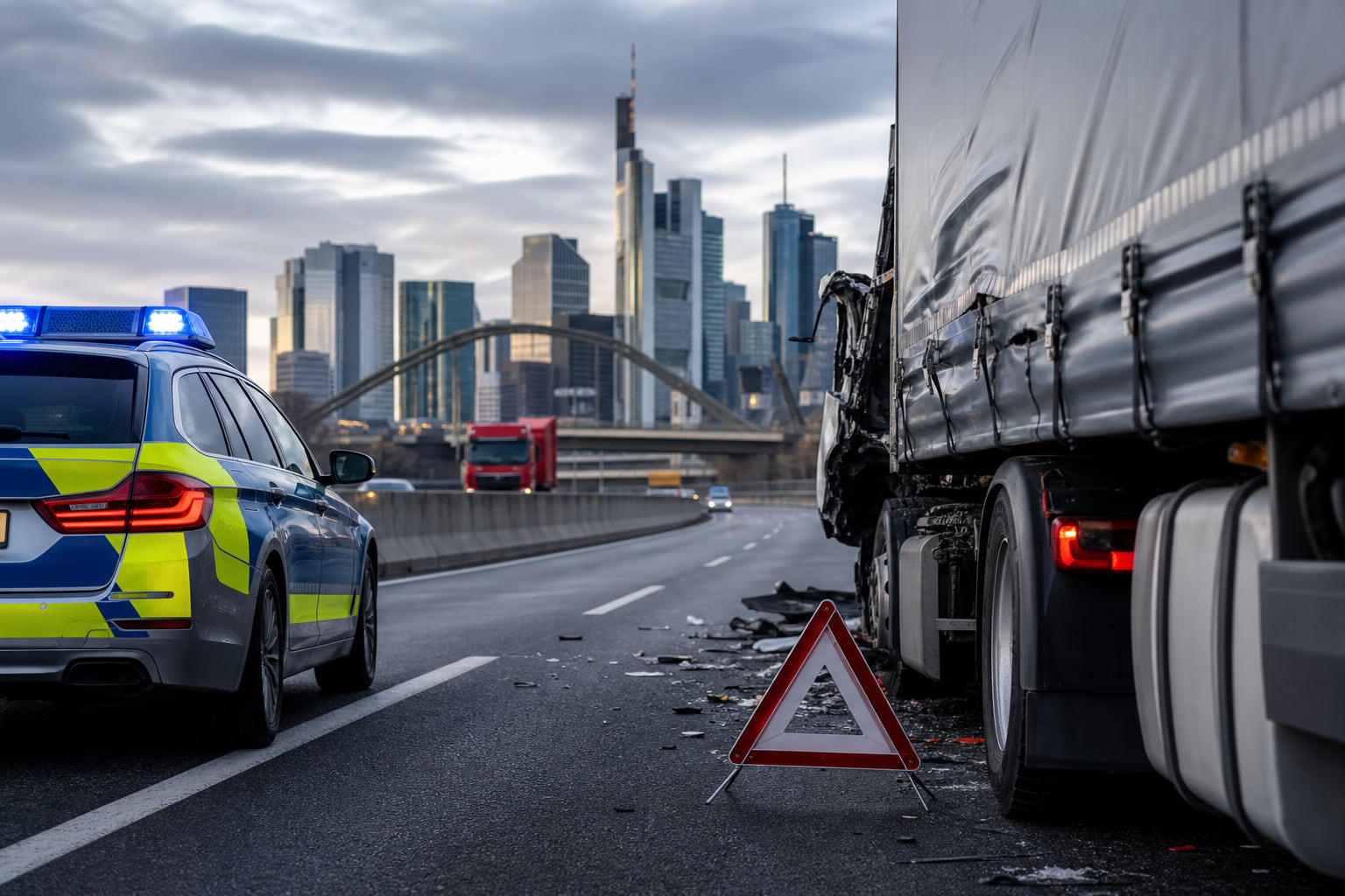 Schwerer Auffahrunfall auf der A3: Lkw-Fahrer lebensbedrohlich verletzt