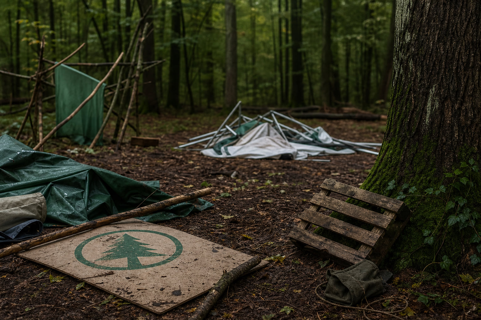 Protestcamp im Langener Wald geräumt – Aktivisten wollen weiterkämpfen