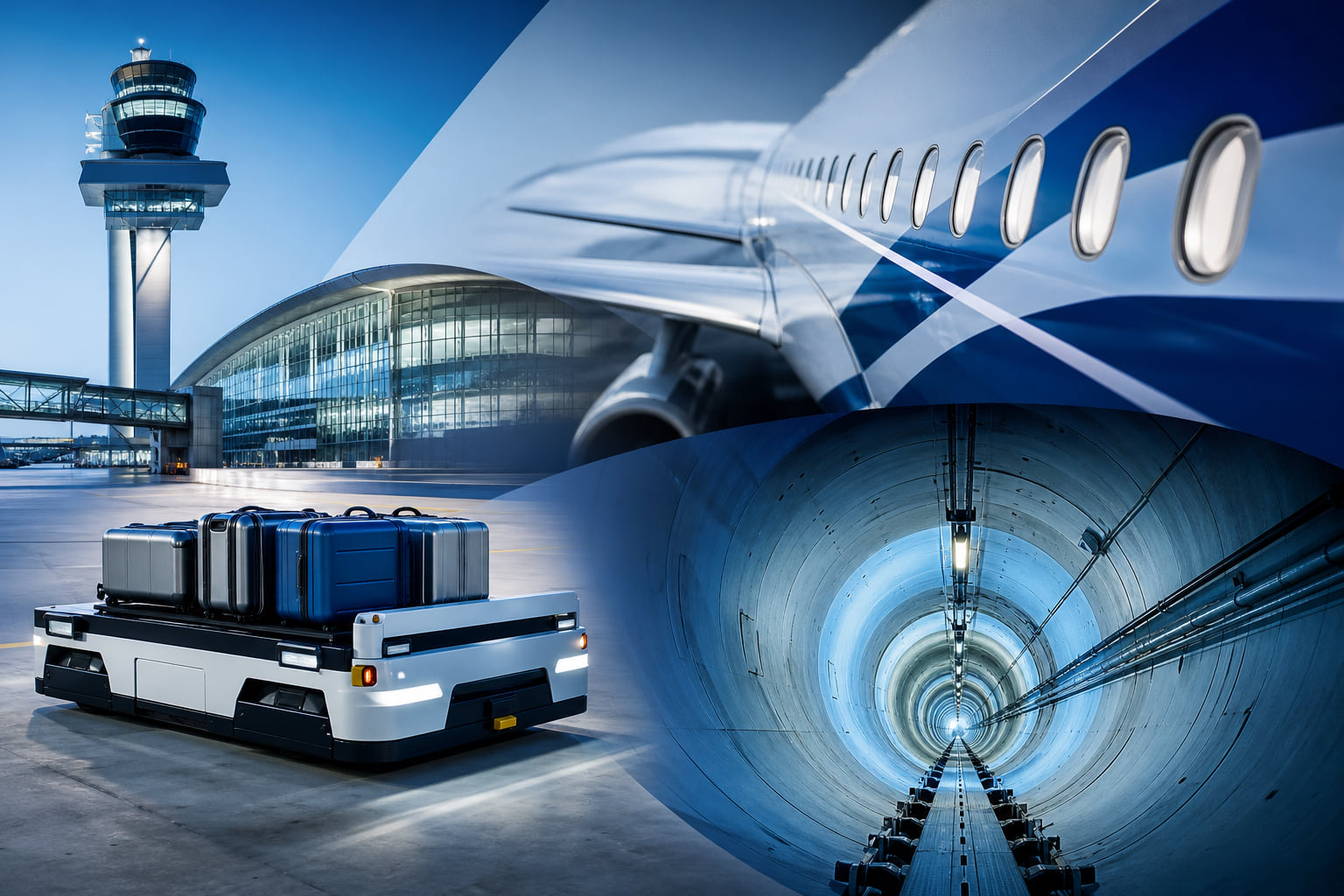 Mittendrin am Flughafen Frankfurt: Robo-Gepäckwagen, Riesentunnel und neue Flugzeug-Looks