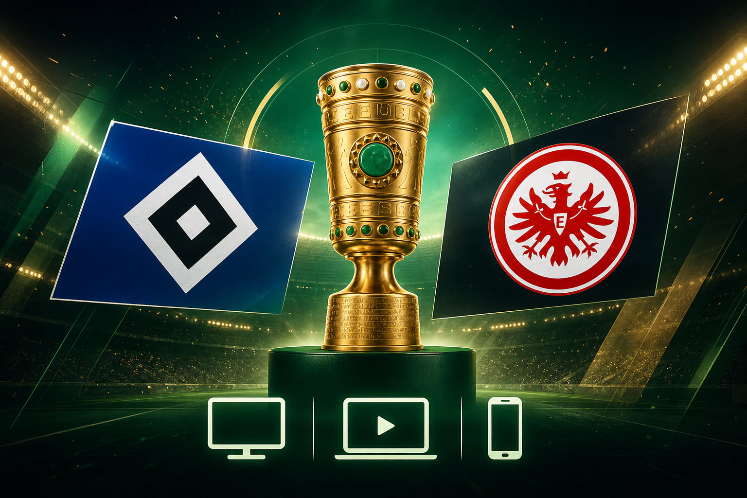 Eintracht beim HSV: So läuft die Übertragung im DFB-Pokal