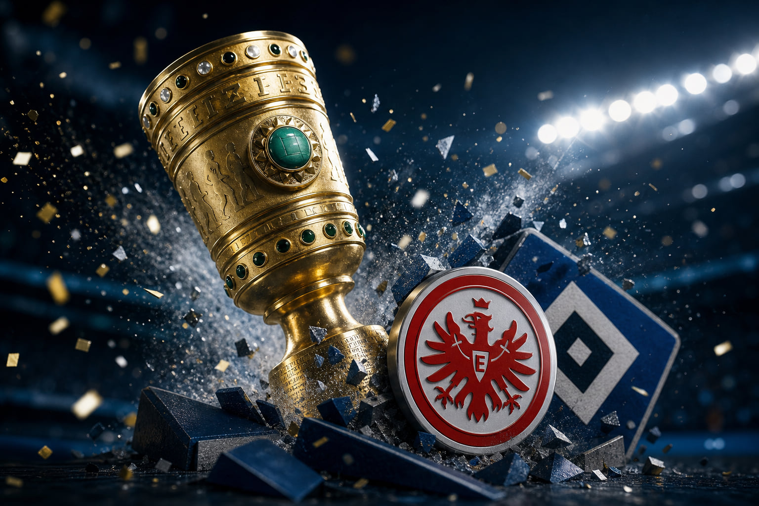 Pokal-Hammer im Volkspark: Eintracht pustet den HSV weg und steht im Achtelfinale!