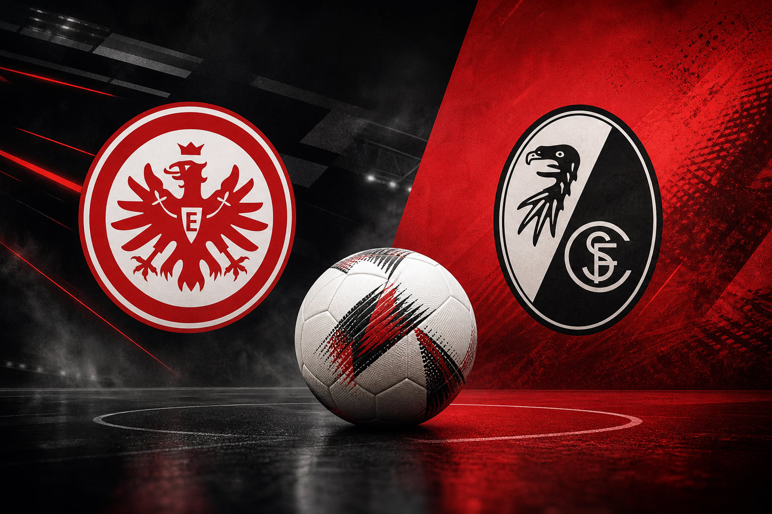 Frankfurt und Freiburg trennen sich nach Spektakel-Hinspiel unentschieden