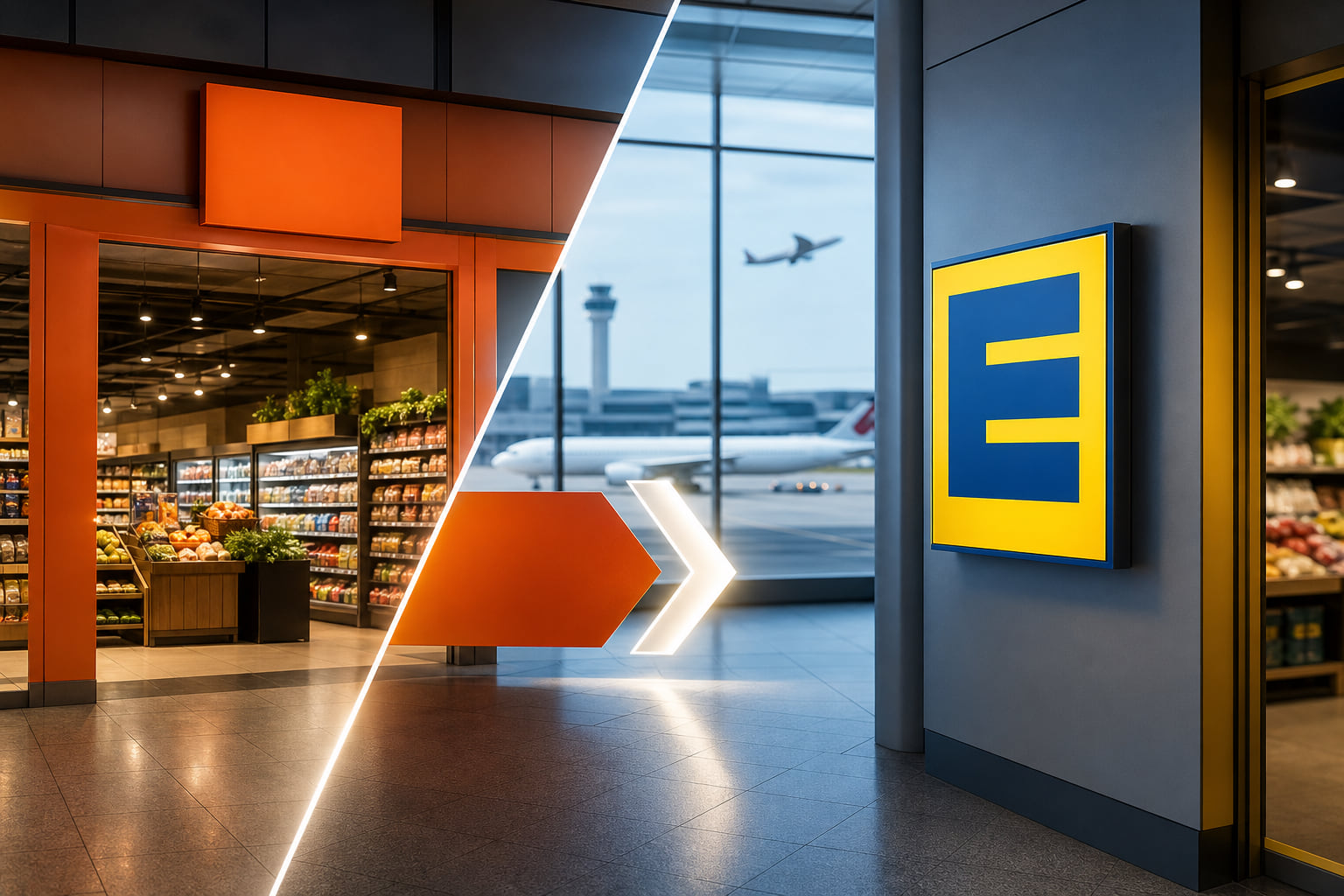 Tegut am Flughafen Frankfurt: Markt schließt – Edeka übernimmt