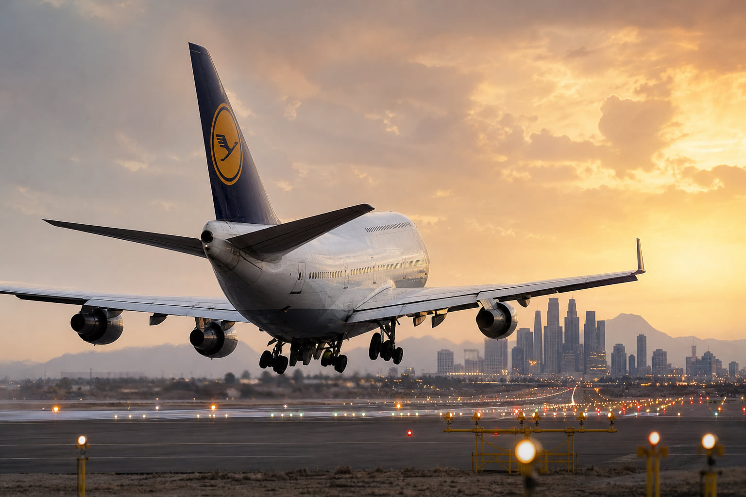 Heiße Landung in LA: Lufthansa-Jumbo aus Frankfurt bricht Anflug knapp ab
