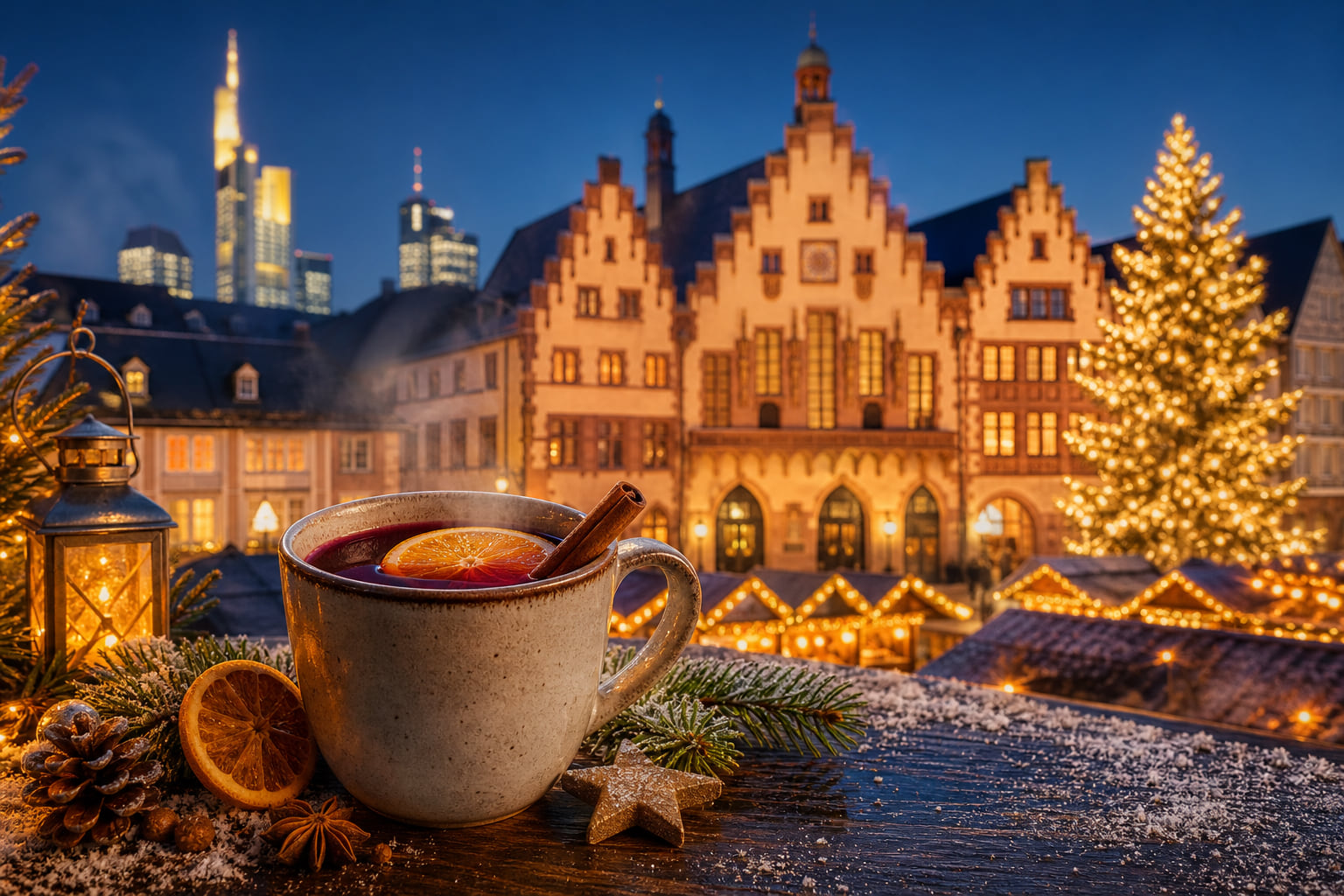 Weihnachtsmarkt am Römerberg 2026: Das kostet der Glühwein