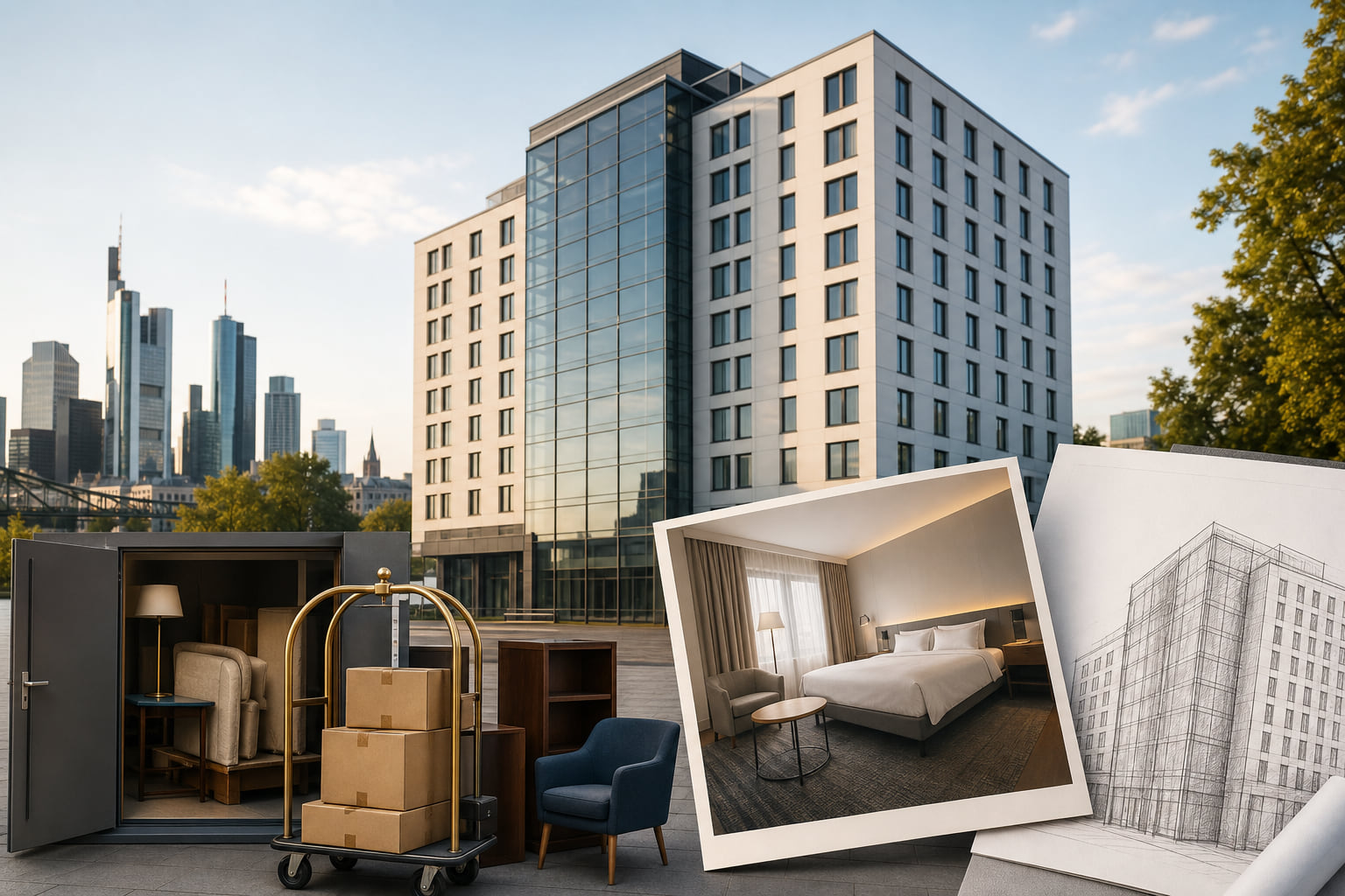 Ex-Mövenpick-Hotel in Frankfurt: Großer Ausverkauf vor Neustart als Scandic