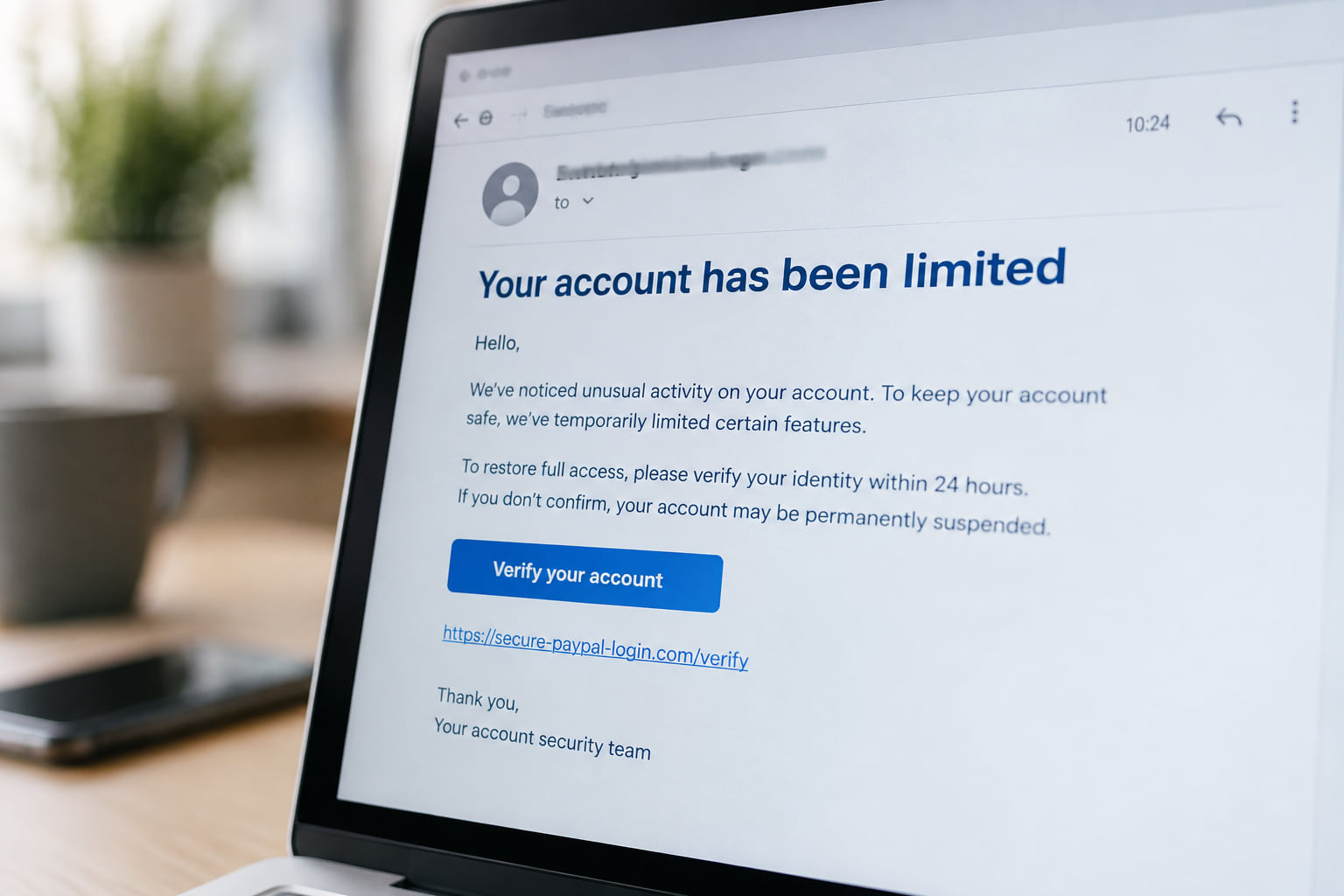 PayPal-Betrug: Vorsicht vor dieser gefährlichen Phishing-Mail