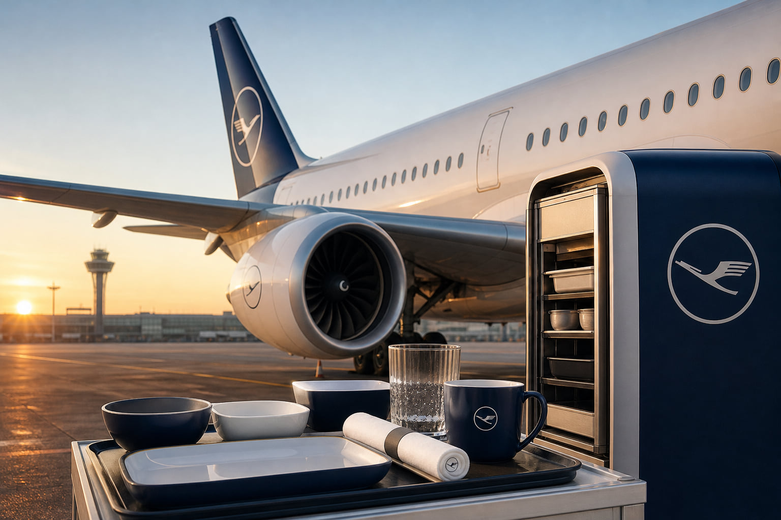 Neues Geschirr für die Lufthansa-Flotte: Testflug ab Frankfurt