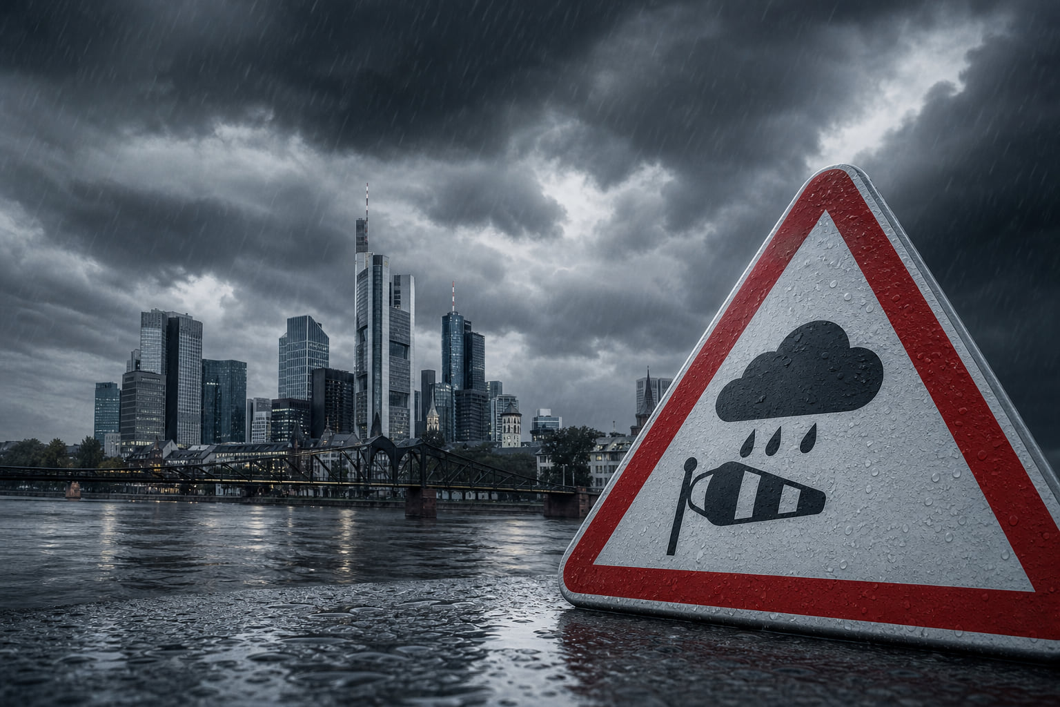 Sturm und Dauerregen: Frankfurt muss sich am Wochenende warm anziehen
